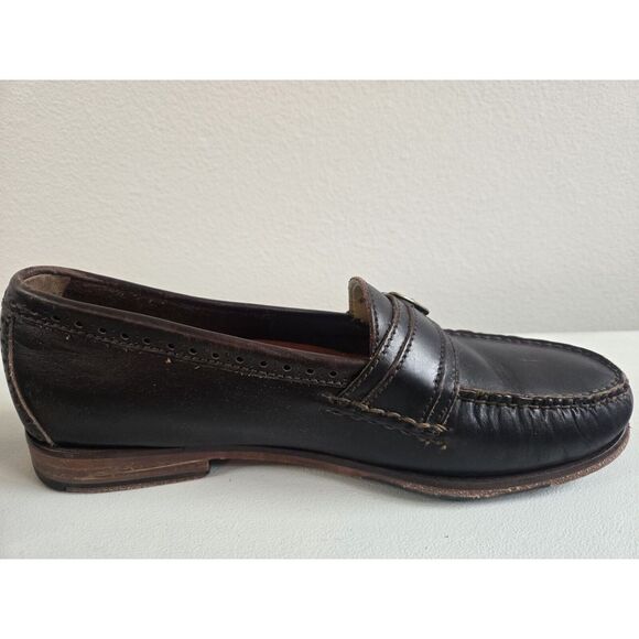 COLE HAAN GRAND OS PINCH HAND SEWN BROWN BUCKLE‎ PENNY LOAFER SHOES MENS 10 - Picture 7 of 11